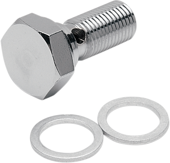 Drag Specialties Banjo Bolt - 7/16"-24 W/ Step-Down To 3/8"