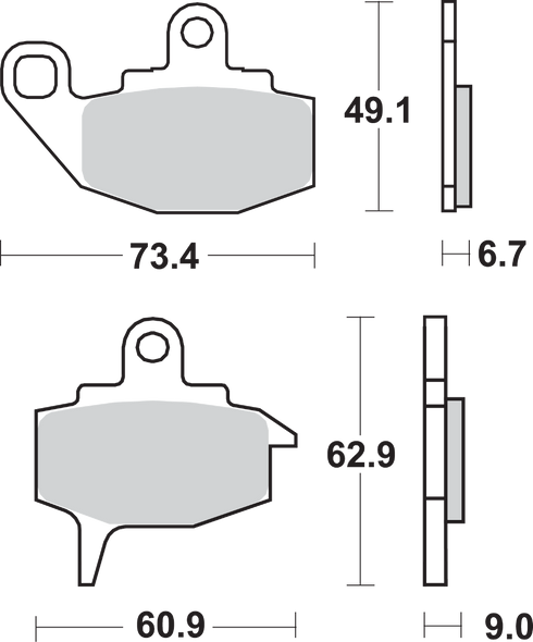 Sbs Hf Brake Pads - Kawasaki 602Hf