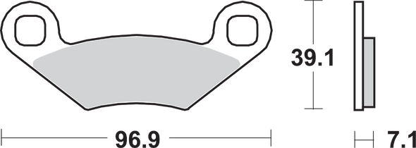 Sbs Brake Pads - Polaris 642Ats