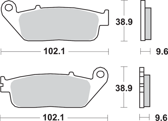 Sbs Hs Brake Pads - Honda - 700Hs 700Hs