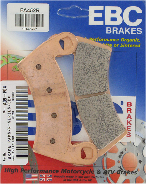 Ebc Sintered "R" Brake Pads Fa452R
