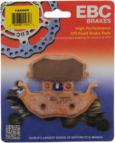 Ebc Sintered "R" Brake Pads Fa686R