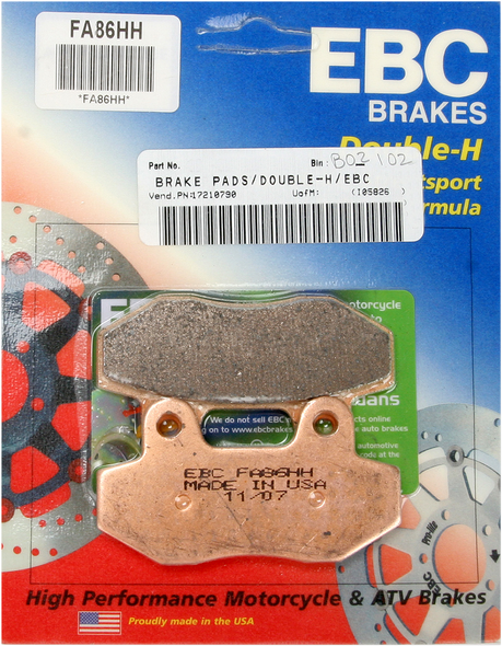 Ebc Hh Brake Pads Fa86Hh