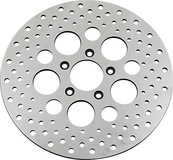 Drag Specialties Drilled Brake Rotor - Front - 11.5" - Harley-Davidson
