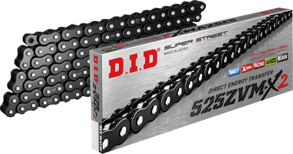 Did 525 Zvm-X2 - Drive Chain - 120 Links - Black 525Zvmx2B120