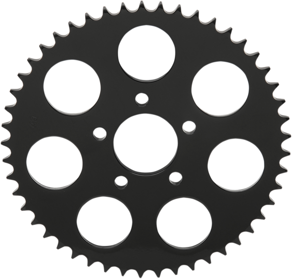 Drag Specialties Rear Sprocket - Flat - Gloss Black - 49 Tooth - Big Twin