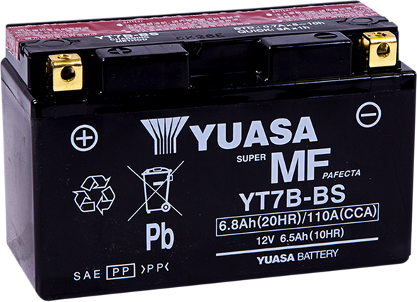 Yuasa Agm Battery - Yt7B-Bs - .30 L Yuam62T7B