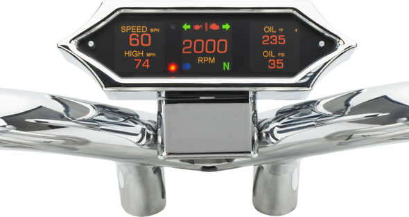 Dakota Digital Speedometer - Spiked - Chrome - Universal Mlx-9200