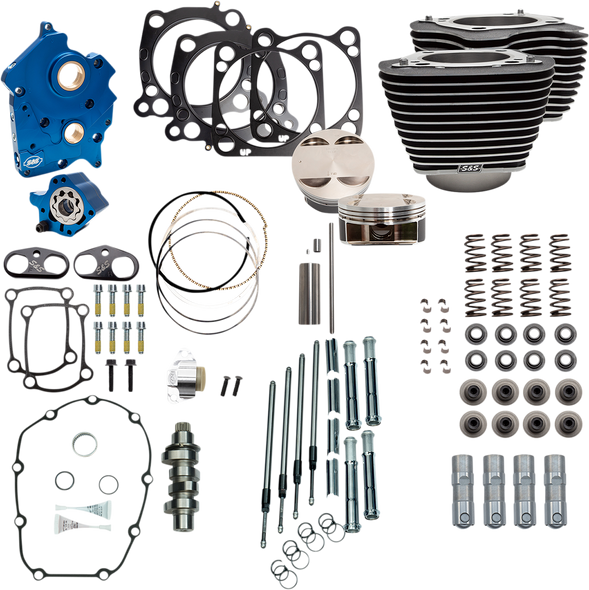 S&S Cycle 128" Power Package Engine Performance Kit - Chain Drive 310-1101B