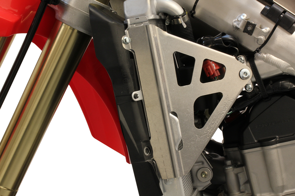 Works Connection Radiator Brace Set - Silver - Honda 18-708