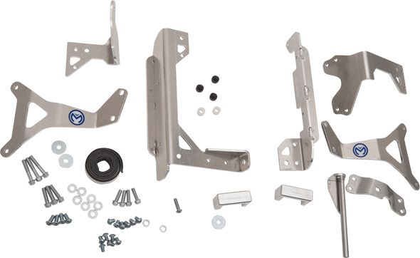 Moose Racing Radiator Braces - Silver - Yamaha 11-5019
