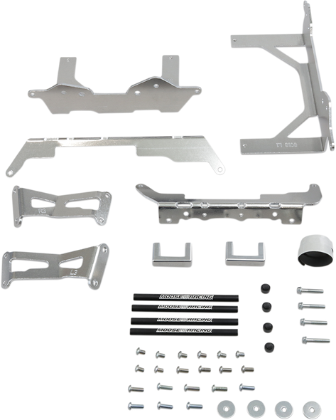 Moose Racing Radiator Braces - Silver - Kawasaki 11-8018