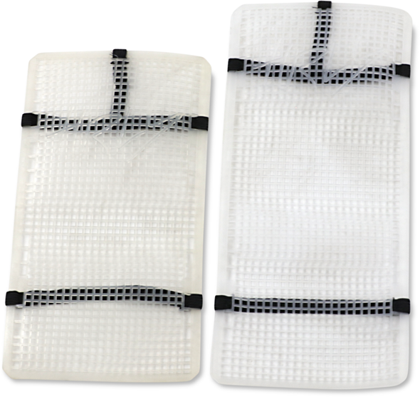 Moose Racing Mud Radiator Cover - White - Suzuki Hprmudrmz2504Tm