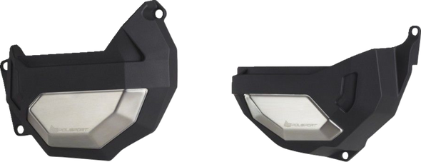 Polisport Clutch/Alternator Cover Kit - Black - Honda 91111