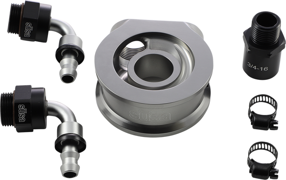 Jagg Oil Coolers Oil Filter Adapter - Big Twin/Sportster 4500