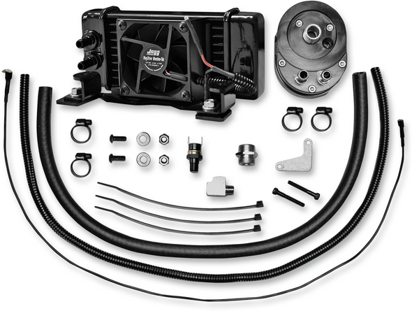 Jagg Oil Coolers Fan-Assisted Oil Cooler Kit - Low Mount - Touring 751-Fp2300-0323
