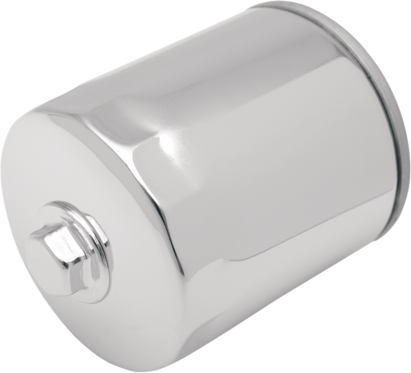 Drag Specialties Oil Filter With Nut - Chrome - Twin Cam/M8