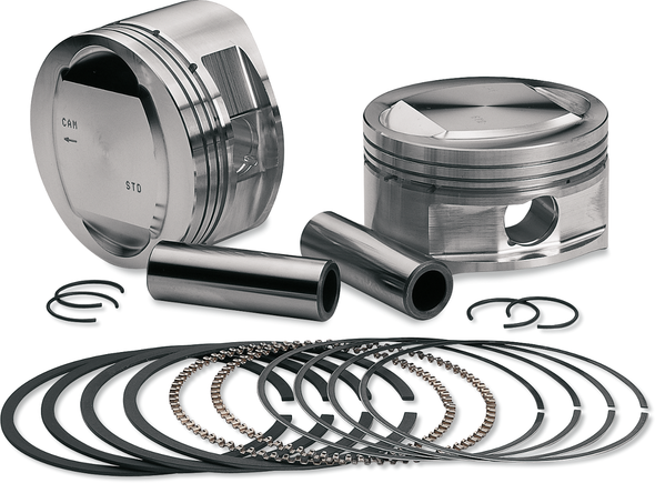 S&S Cycle Piston Kit - For 106" Stroker Kit - +.010" 92-1211