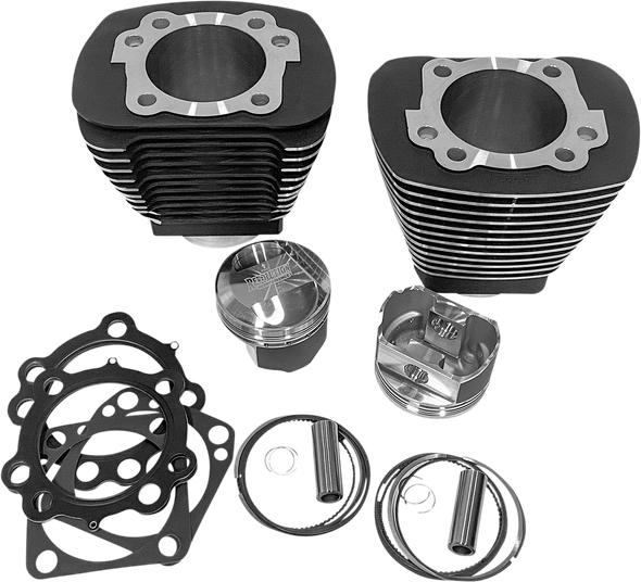 Revolution Performance, Llc Cylinder Kit - 85" - Black With Highlighted Fins Rp201-204W