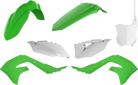 Polisport Body Kit - Complete - Oem Green/White - Kx 450F 90816