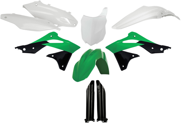Acerbis Full Replacement Body Kit - Oem '14 Green/Black/White 2314184584