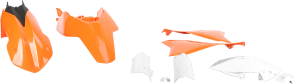 Acerbis Full Replacement Body Kit - Oem '13 Orange/White/Black 2320853914