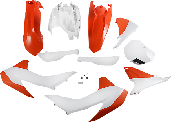 Acerbis Full Replacement Body Kit - Oem '15 Orange/White/Black 2403094891