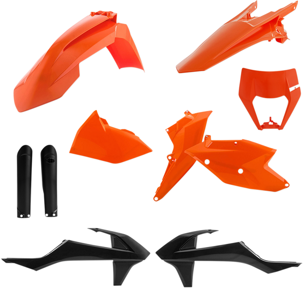 Acerbis Full Replacement Body Kit - Oem '19 Orange/Black 2733426345 Acerbis Full Replacement Body Kit - Oem '19 Orange/Black 2733426345