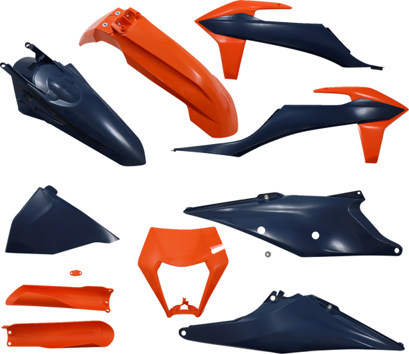 Acerbis Full Replacement Body Kit - Orange/Dark Blue 2791547302