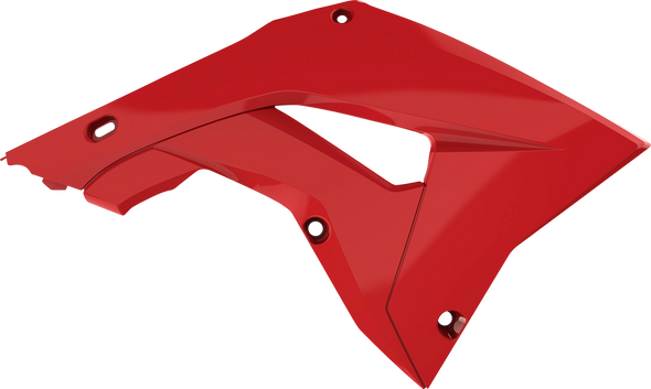 Polisport Radiator Cover - Restyle - '04 Oem Red - Cr 125R/250R 8421600001
