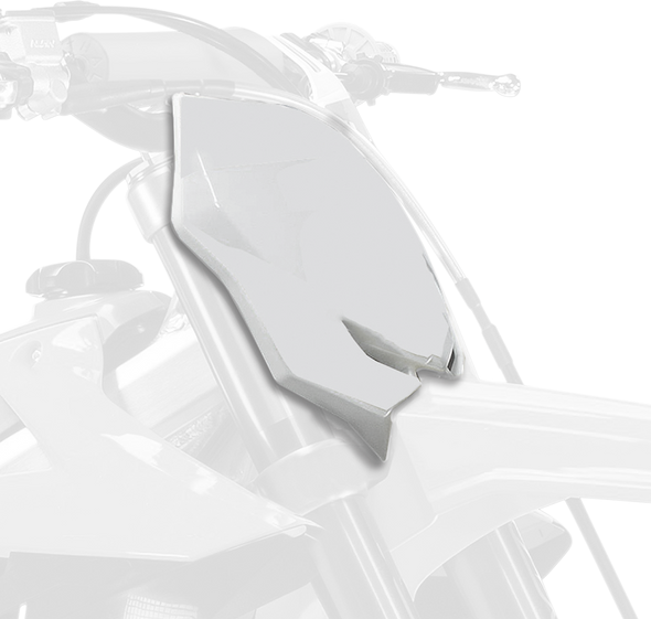 Polisport Number Plate - Oem White - Rm-Z 450 8666100002