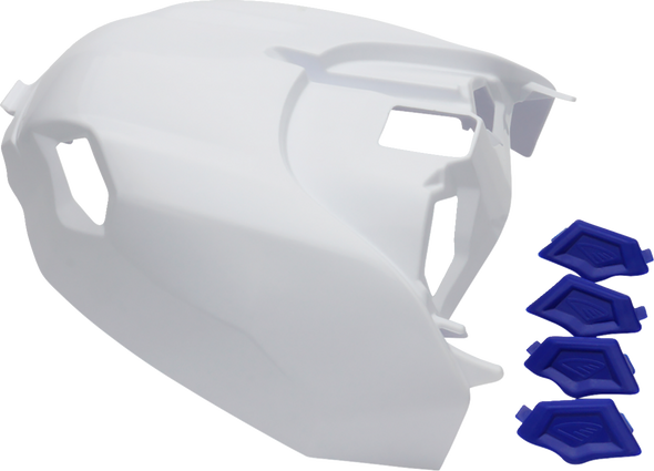 Air Box Cover - Vented - White - Yamaha 1Cyc-1789-30