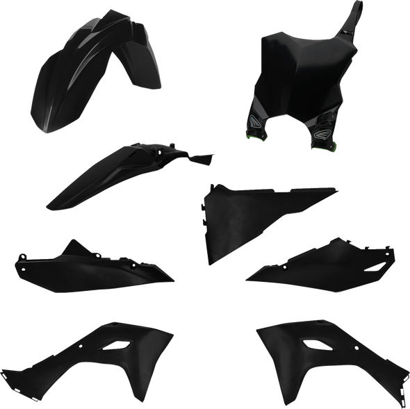 5 Piece Replica Body Kit - Black - Kawasaki 1Cyc-9436-12