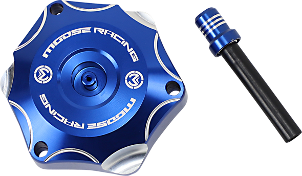 Moose Racing Aluminum Gas Cap - Blue - Yamaha T03-4132L