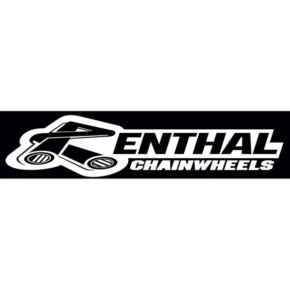 Factory Effex Renthal Decal - 3 Pack - Black/White 12-94000
