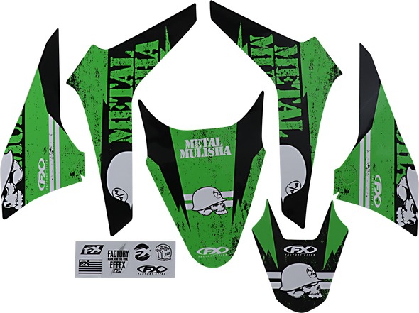 Factory Effex Metal Mulisha Graphic Kit - Kawasaki 23-11112