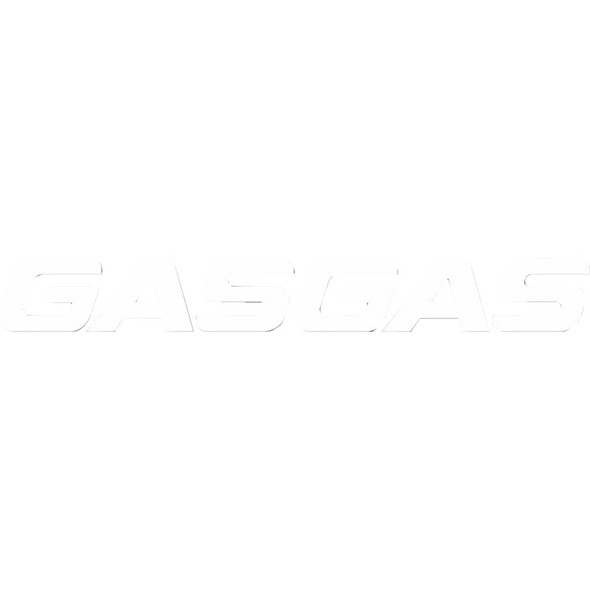 Die-Cut Decal - 1' - Gas Gas White 28-94704