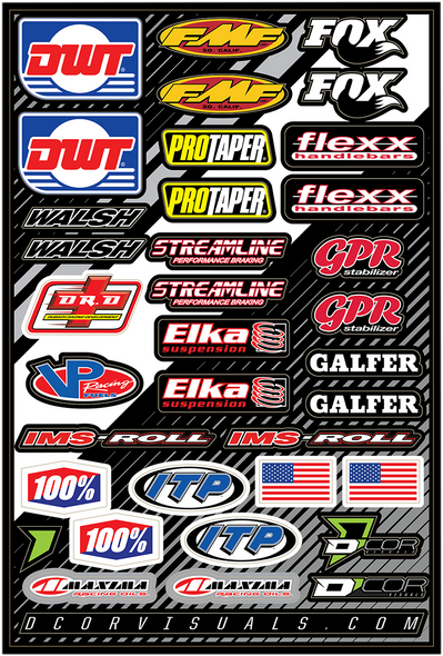 D'Cor Visuals Decal Sheet - Misc. Atv 40-90-107