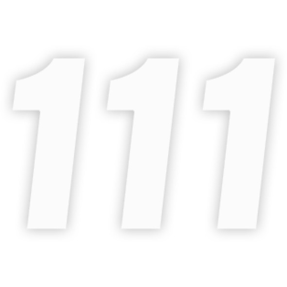 Factory Effex Fx Factory Number 1 - White - 4" 08-90011