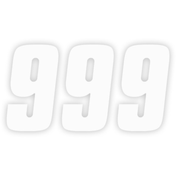Factory Effex Fx Factory Number 9 - White - 6" 08-90059