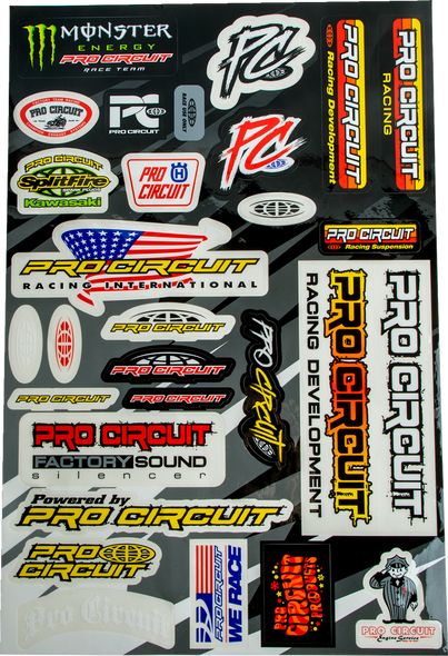 Pro Circuit Deluxe Decal Sheet Dc22Dlx