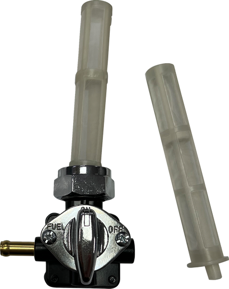 Drag Specialties Petcock - Vacuum - Left Outlet - Black