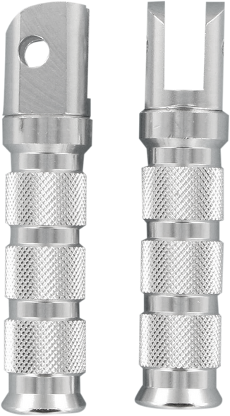 Front Footpegs - Silver - Yamaha 50-11241