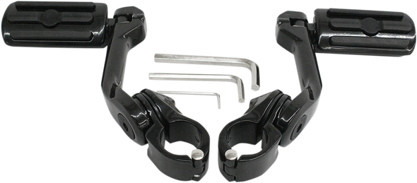 Rivco Products Highway Pegs With Mount - Black Mv110