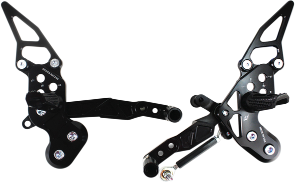 Driven Racing Tt Rearset - Z125 Drp-724-Bk