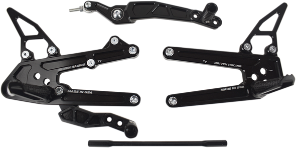 Driven Racing Tt Rearset - R6 Drp-730-Bk