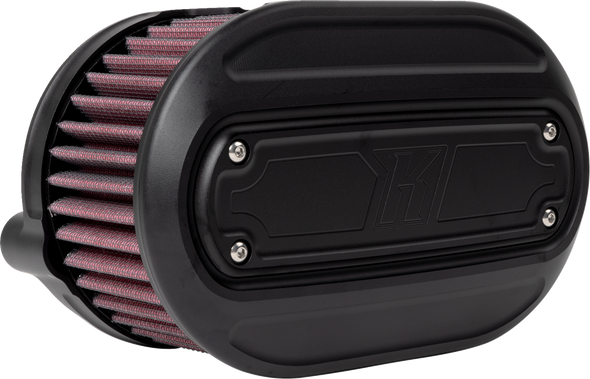 Oval Air Cleaner Kit - Black - M8 K29244