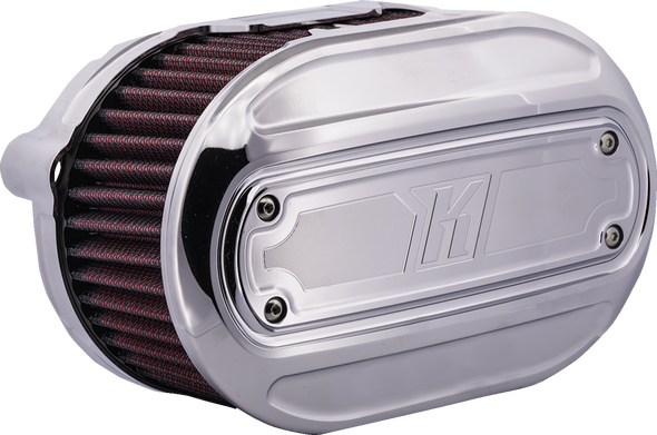 Oval Air Cleaner Kit - Chrome - M8 K29245