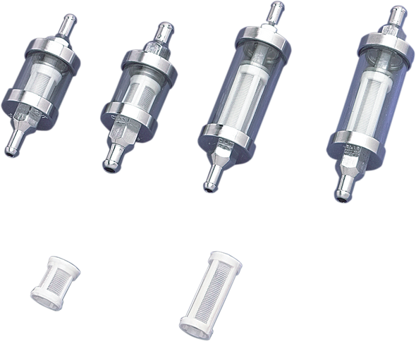 Drag Specialties Fuel Filter - Clear - Mini - 1/4"