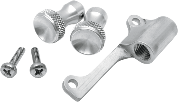 Todd'S Cycle Enrichener Cable Relocation Bracket Kit With Knobs - Mikuni - Raw Tmk-2